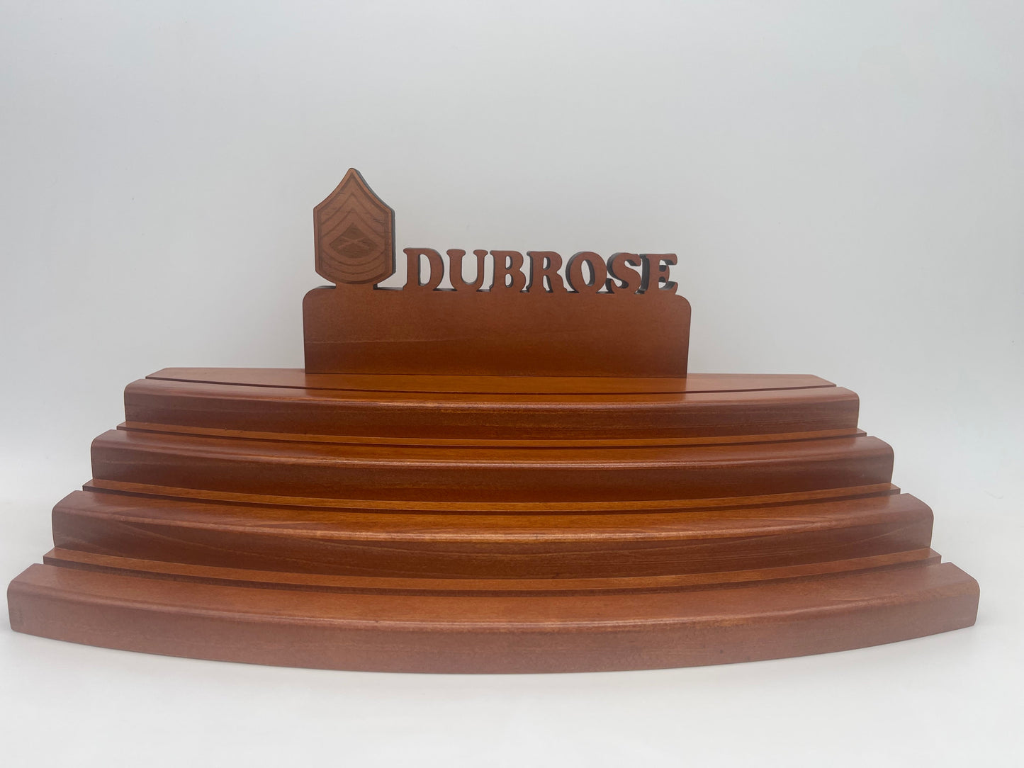 Wood Challenge Coin Display - 4 Tier