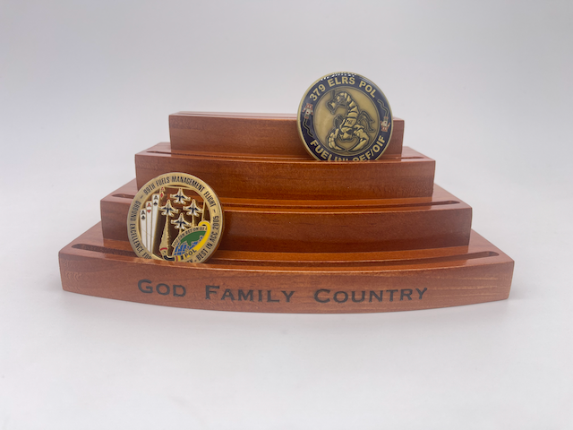 8" Four Tier Coin Display