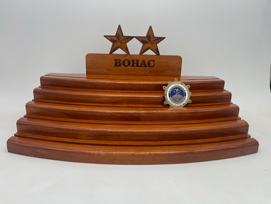 Wood Challenge Coin Display - 5 Tier