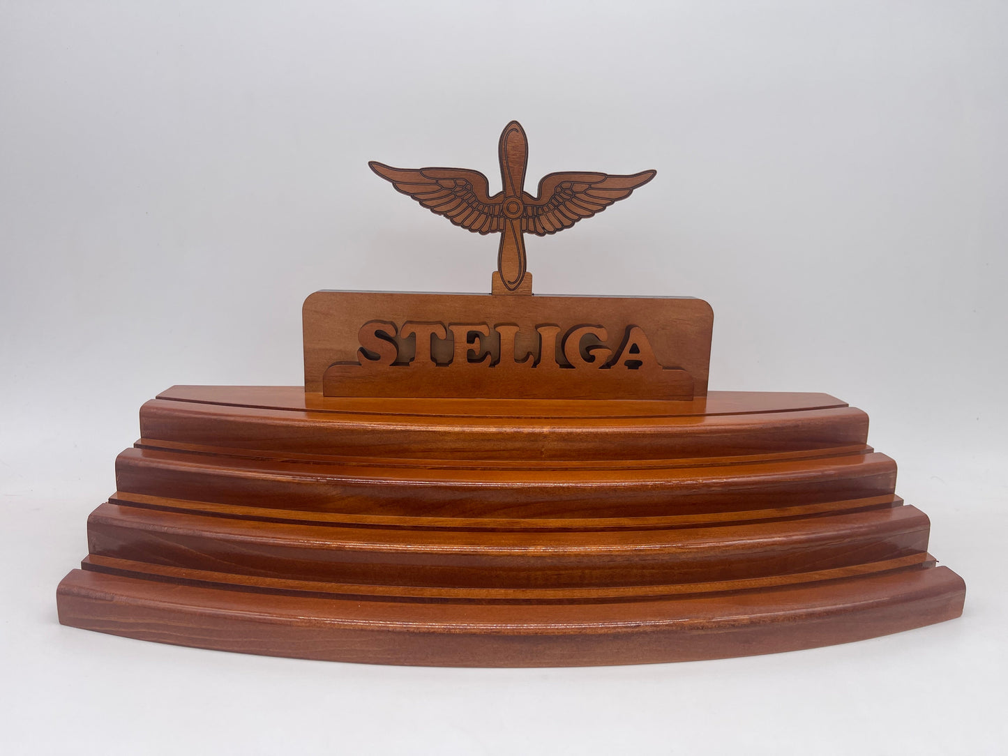 Wood Challenge Coin Display - 2 Tier