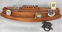 Two Tier Challenge Coin Display with 3D Name Cutout