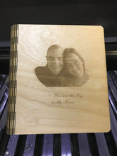 Laser Engraved Wood Notebook Cover